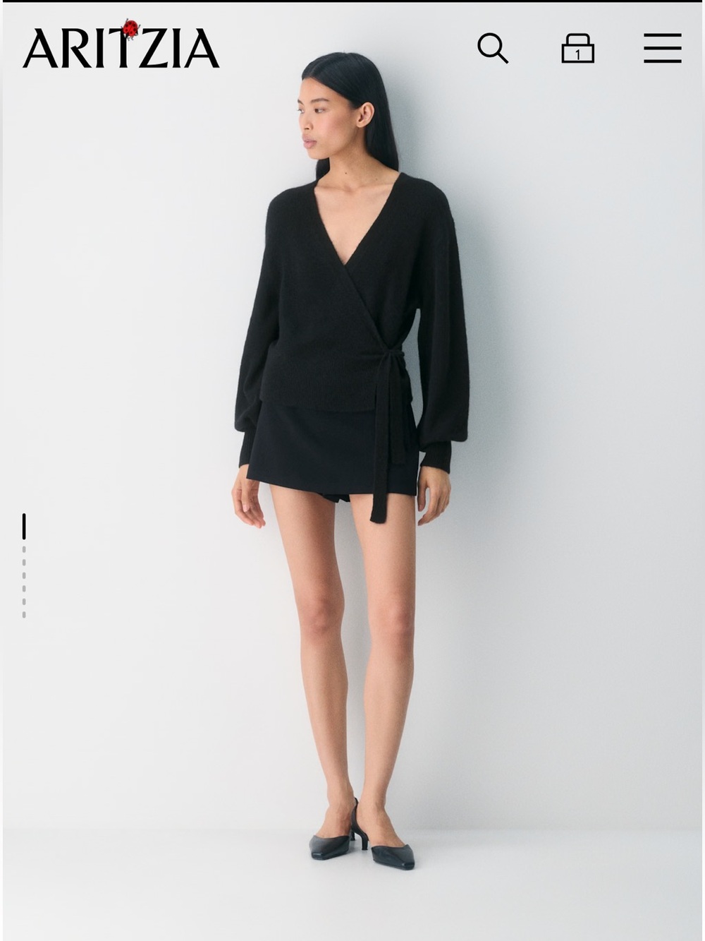 Aritzia Wilfred
SoftSpoke™ Cassidy Wrap Sweater - Picture 2 of 6
